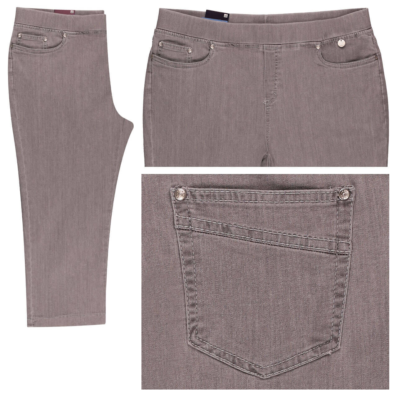 Anna Montana Angelika Röhre Jump in 3/4 Jeans silver Anna Montana Angelika Röhre Jump in 3/4 Jeans silver
