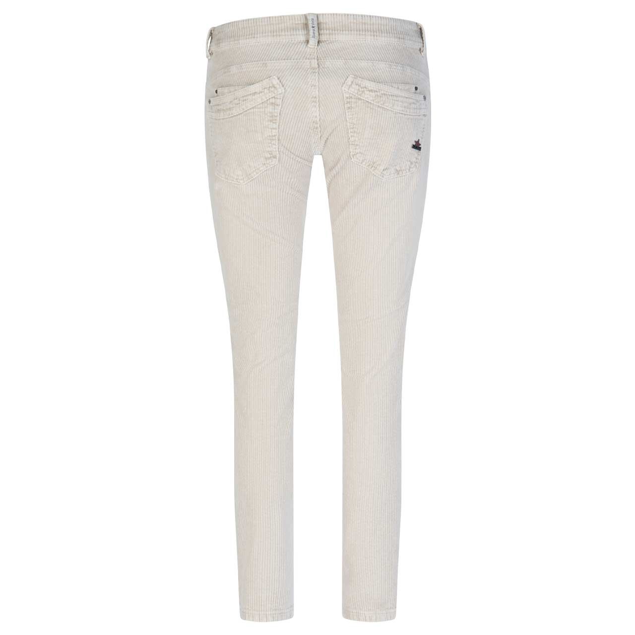 Damen Ankle Cordhose Malibu Cropped Corduroy in Beige, detaillierte Rückansicht, Rückansicht
