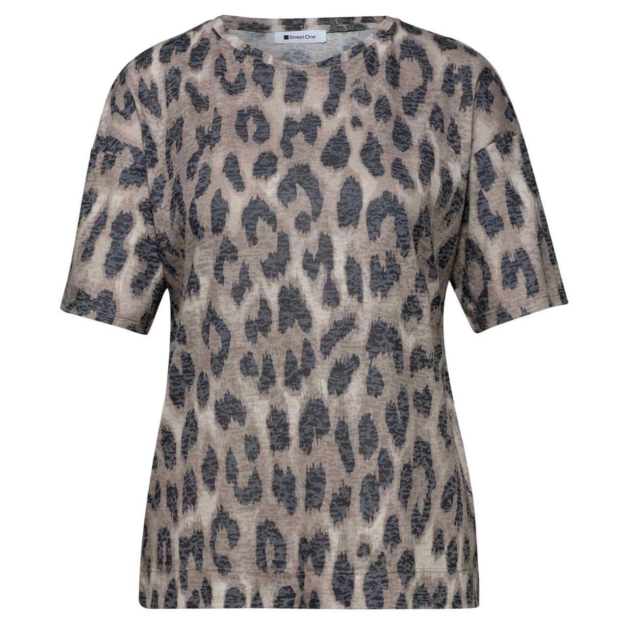 Street One Damen T-Shirt Burn Dessin timeless beige