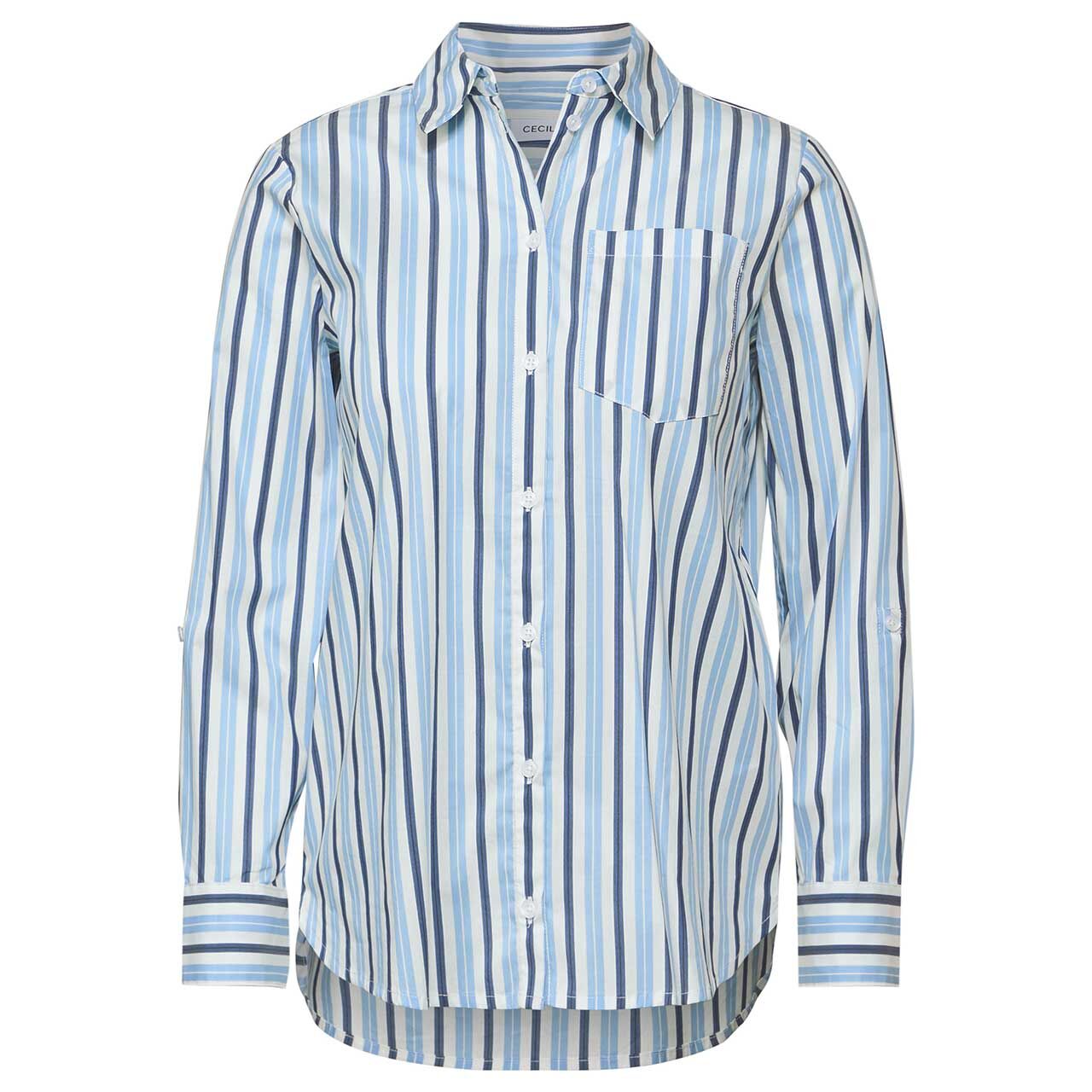 Cecil Damen Langarm Bluse fresh light blue