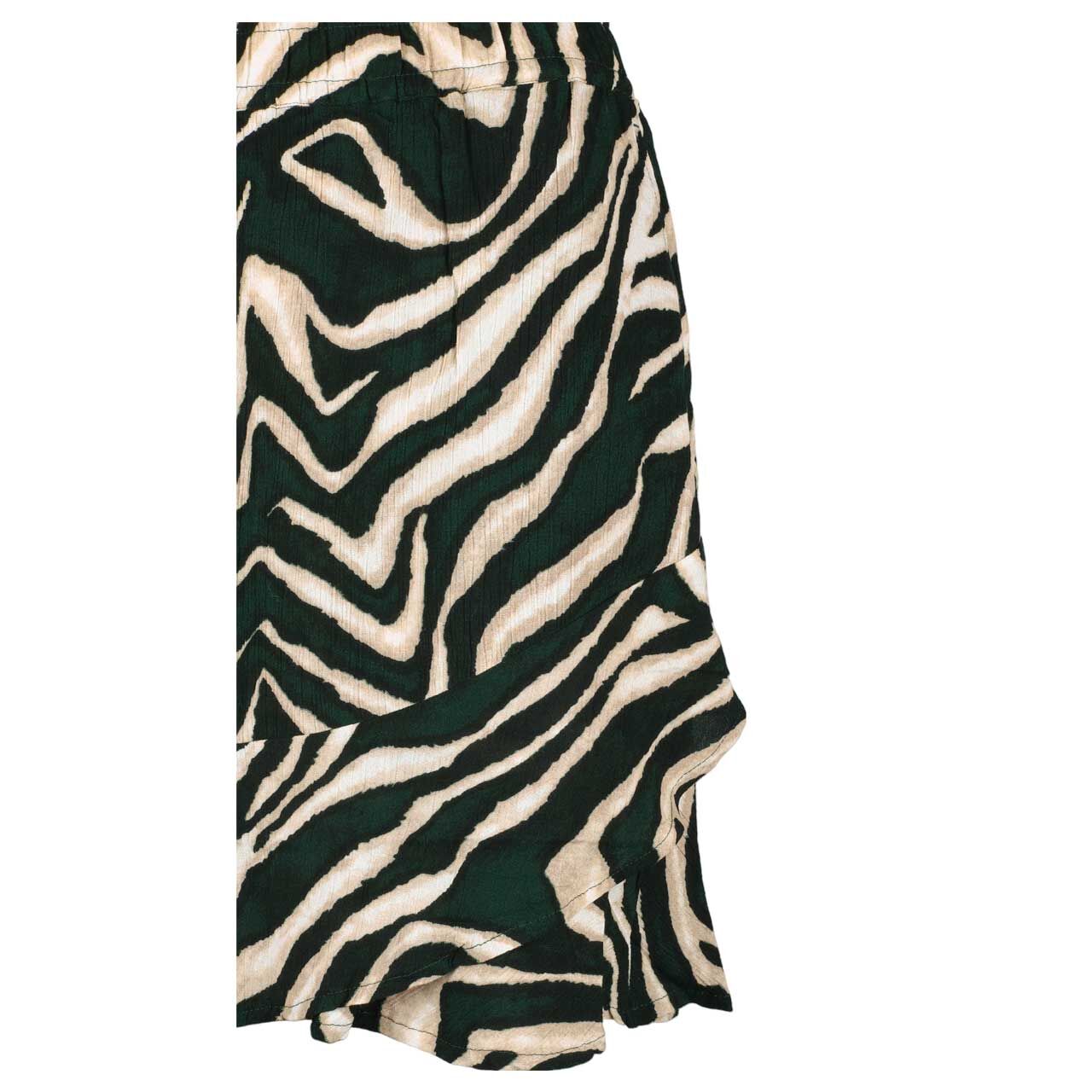 Damen Volant Skort von Street One in Dunkelgrün mit Print, Detailansicht
