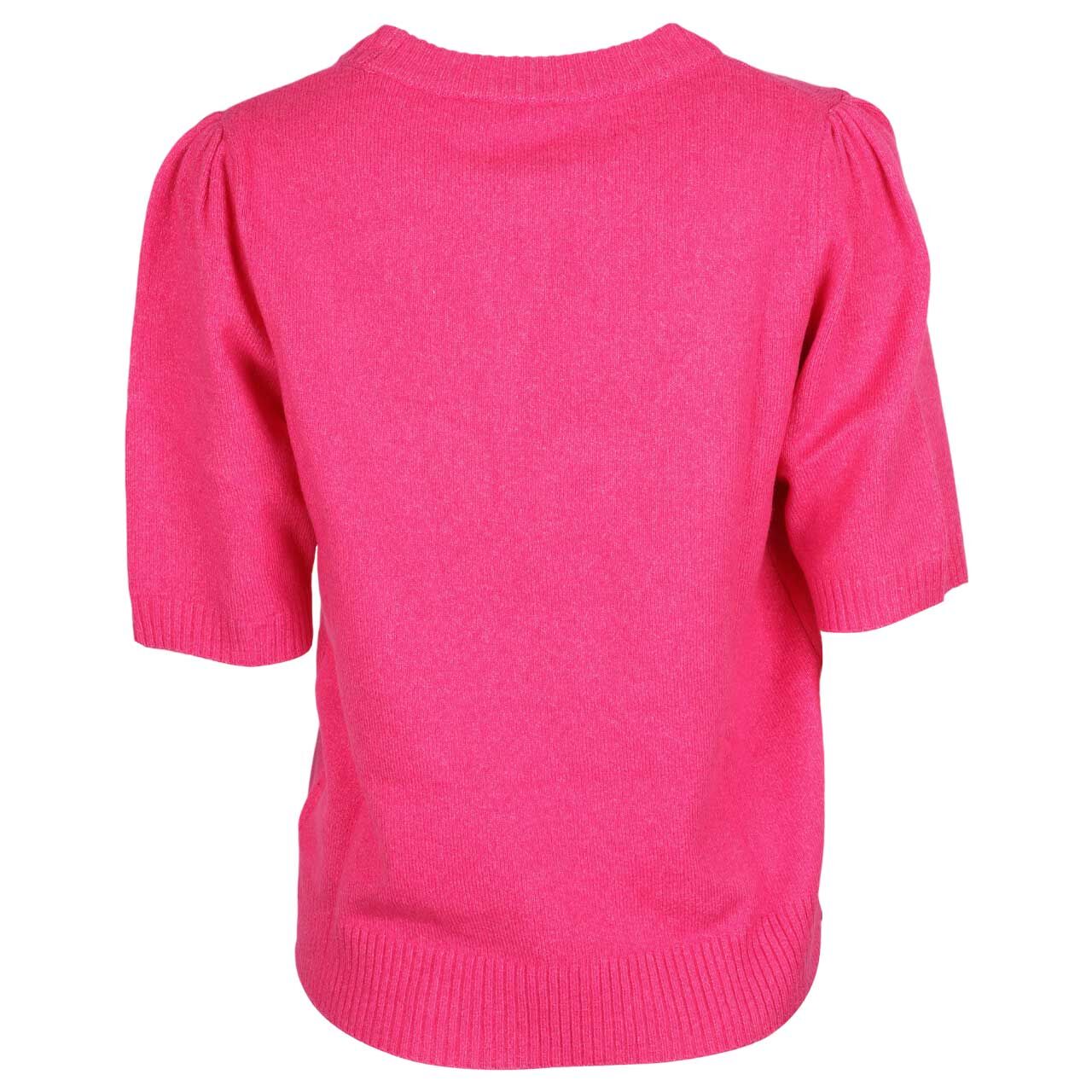Damen Kurzarm Pullover Short Sleeve von Street One Studio in Pink meliert, Rückansicht