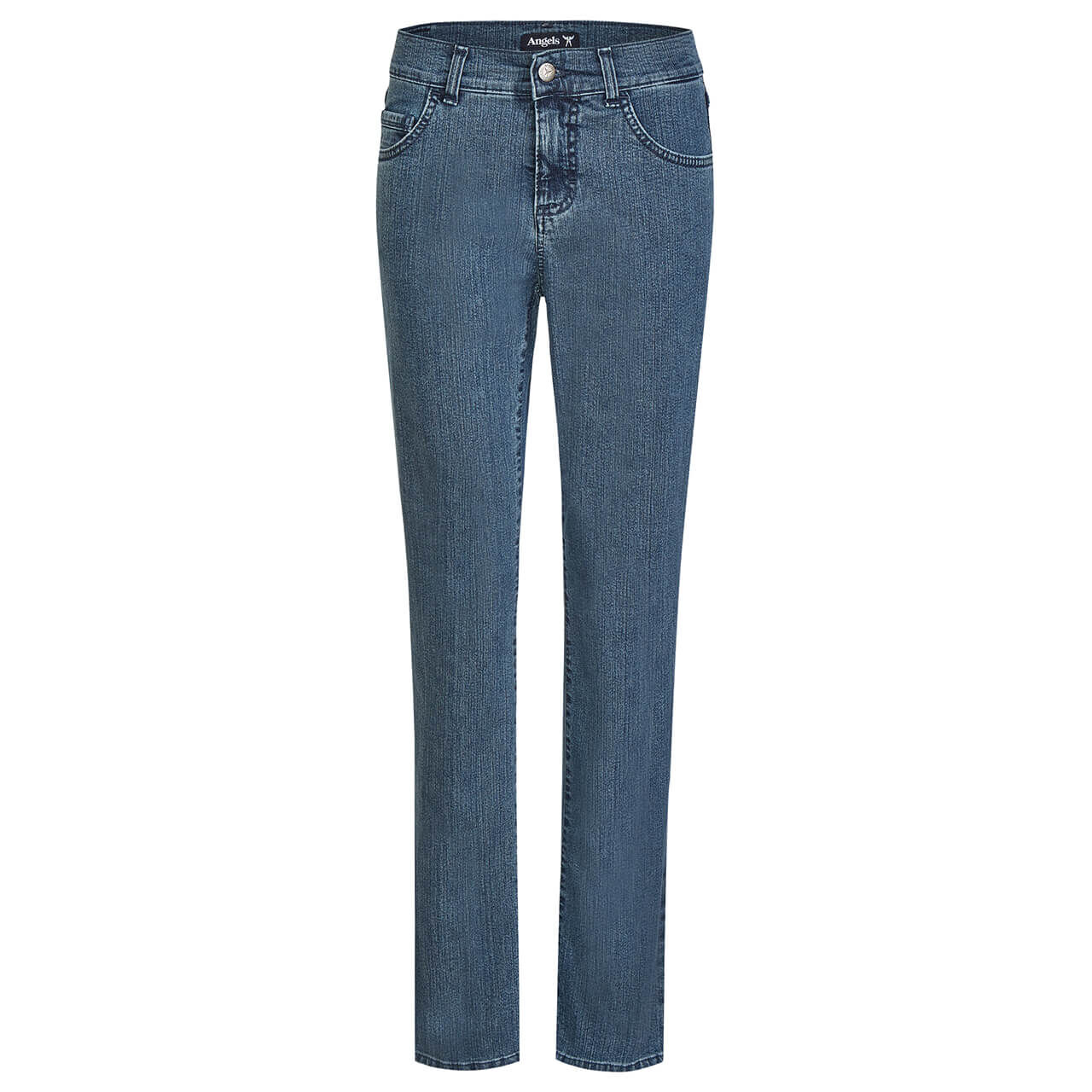 angels-jeans-dolly-stone-ansicht Damenjeans Dolly von Angels in Blau, Vorderansicht