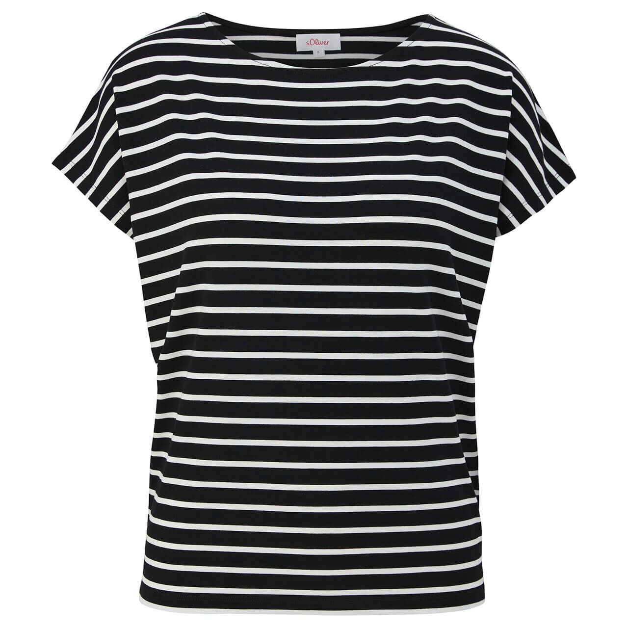 s.Oliver Damen T-Shirt black stripes
