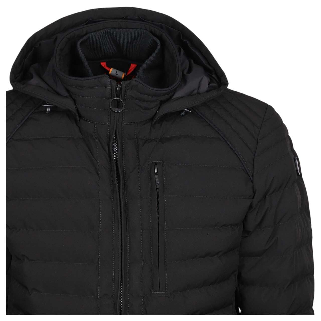 Herren Jacke Molecule/MOL Men Hood von Wellensteyn in Schwarz, detaillierte Vorderansicht