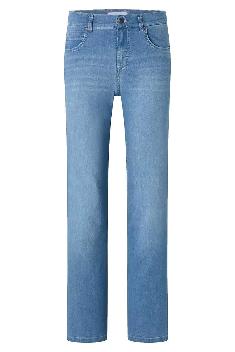 Vorderansicht der Angels Lara Damenjeans in Blau