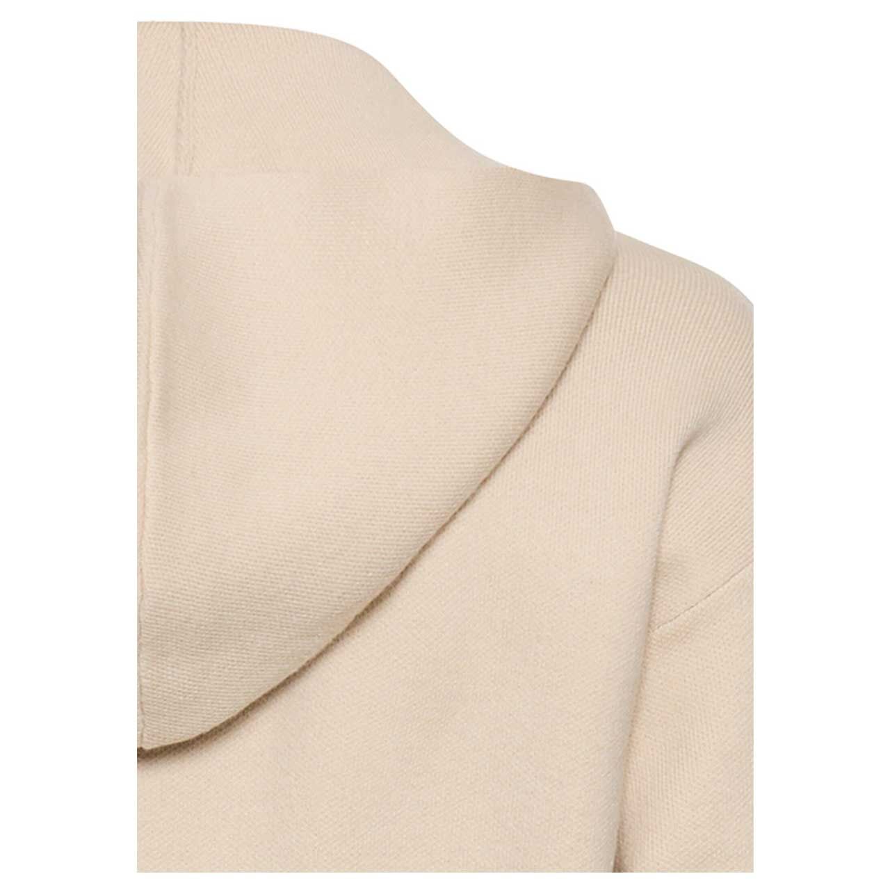 Damen Strickjacke von Camel active in Hellbeige, detaillierte Rückansicht Schulter