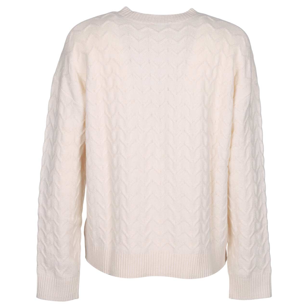 Damen Pullover Cosy Structure von Street One in Hellbeige mit der Farbnummer 16351, Rückansicht