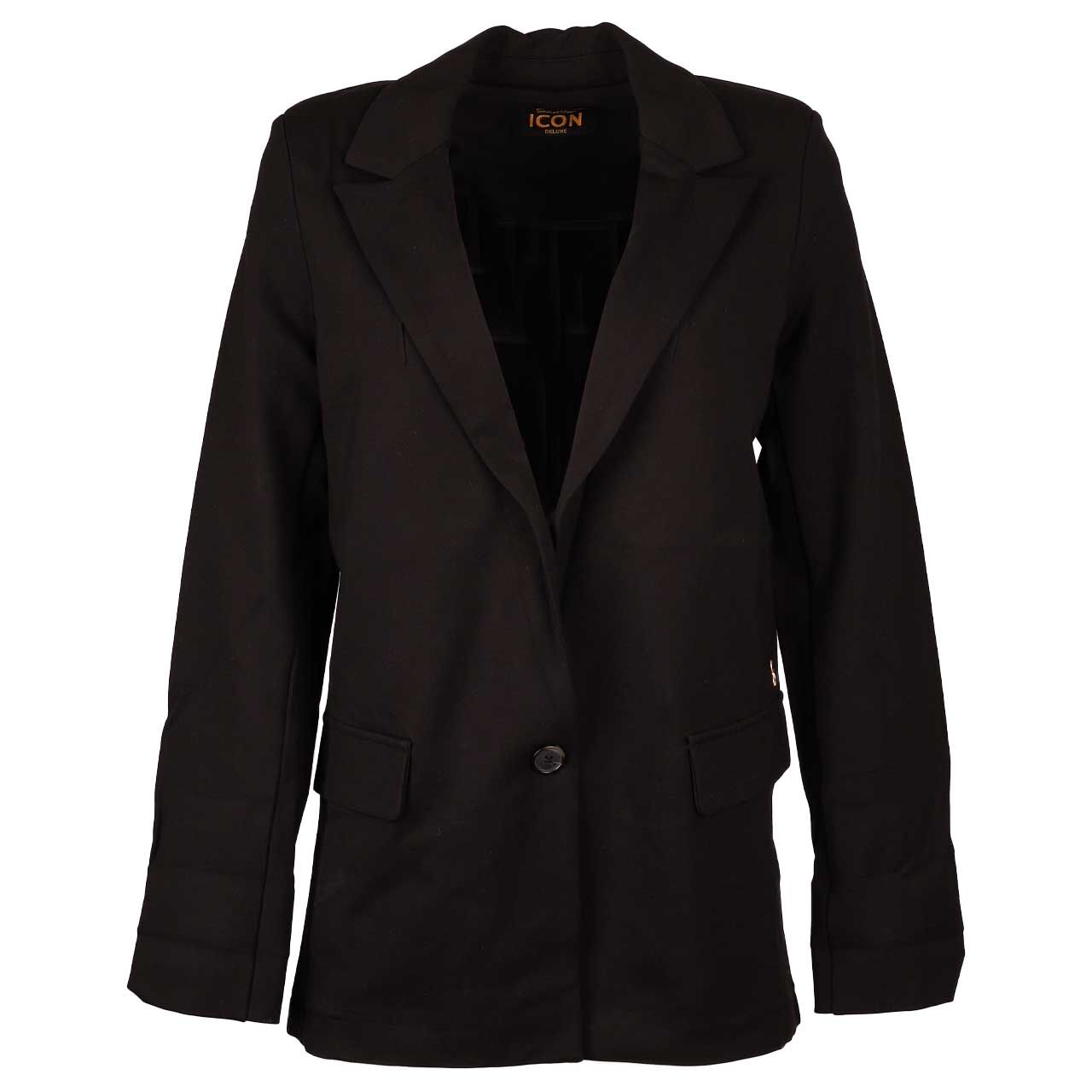Senoritas ICON Damen Long Blazer black leo Senoritas ICON Damen Long Blazer black leo