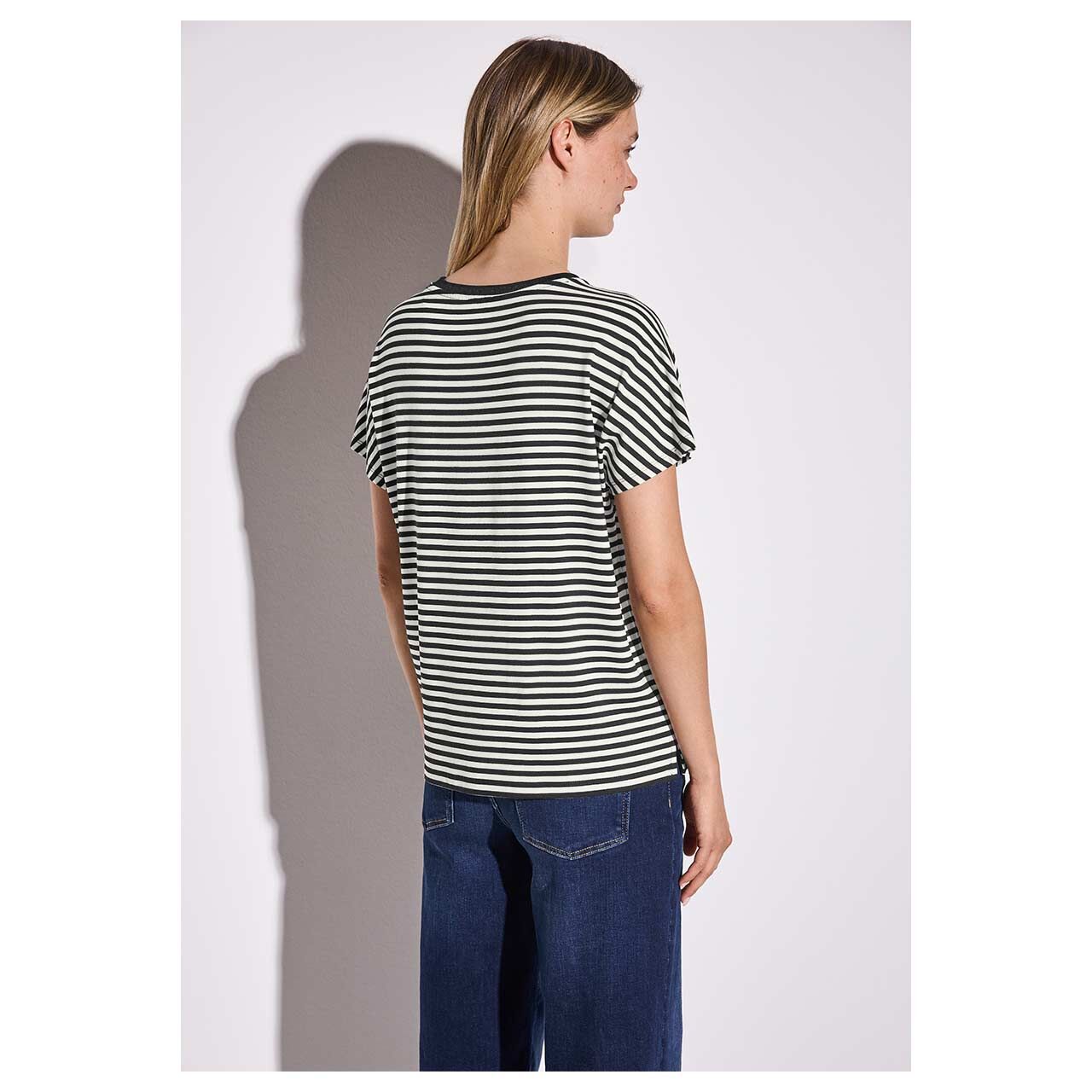 Street One Damen T-Shirt Crista black stripes