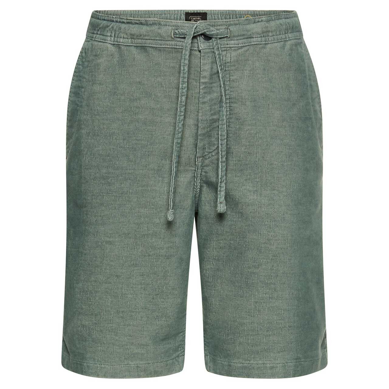 Stretch Herren Cord Bermuda Woodstock von Camel active in Blau-Grau, Vorderansicht