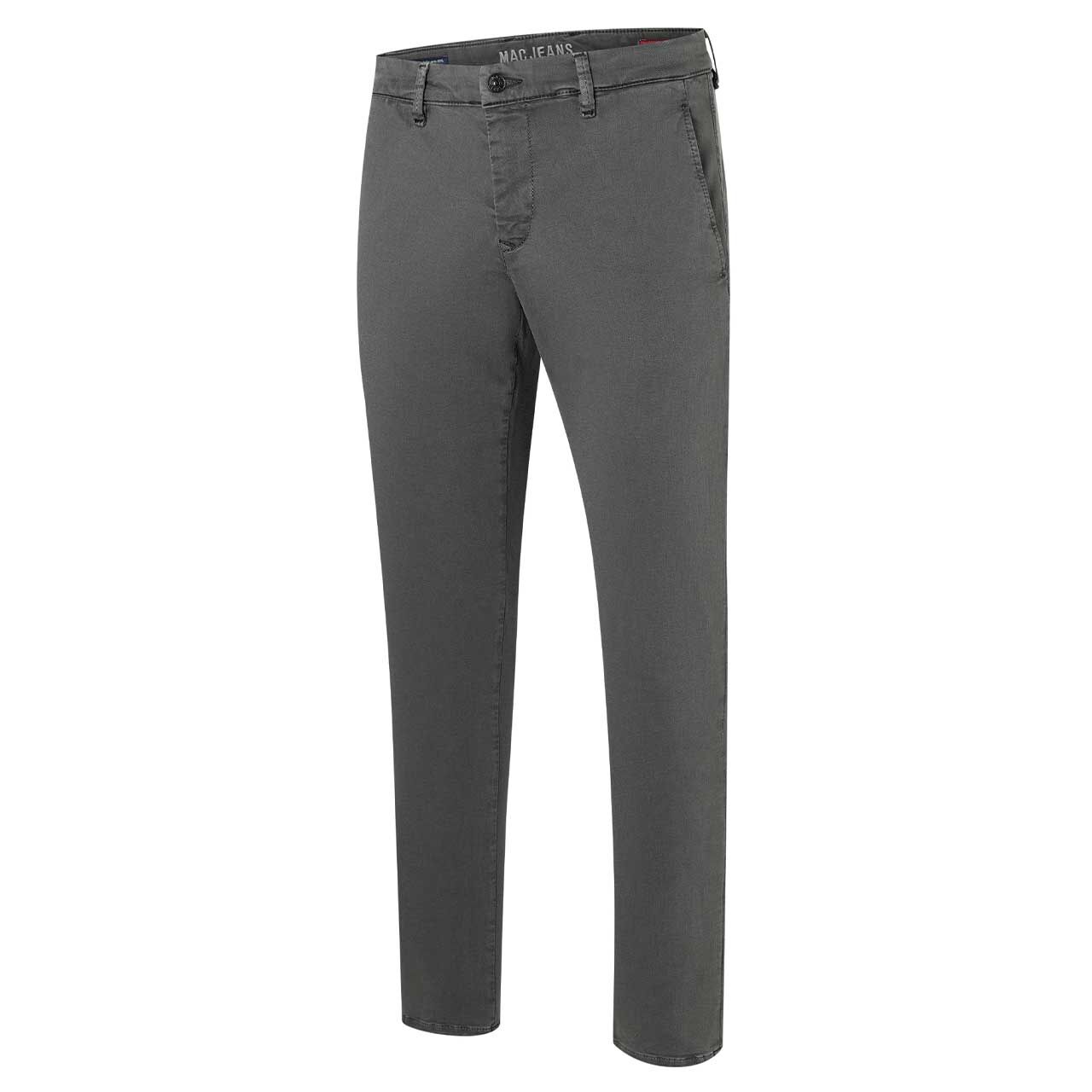 Herren Chino Baumwollhose Flexx Driver Pants von MAC in Dunkelgrau, Seitenansicht
