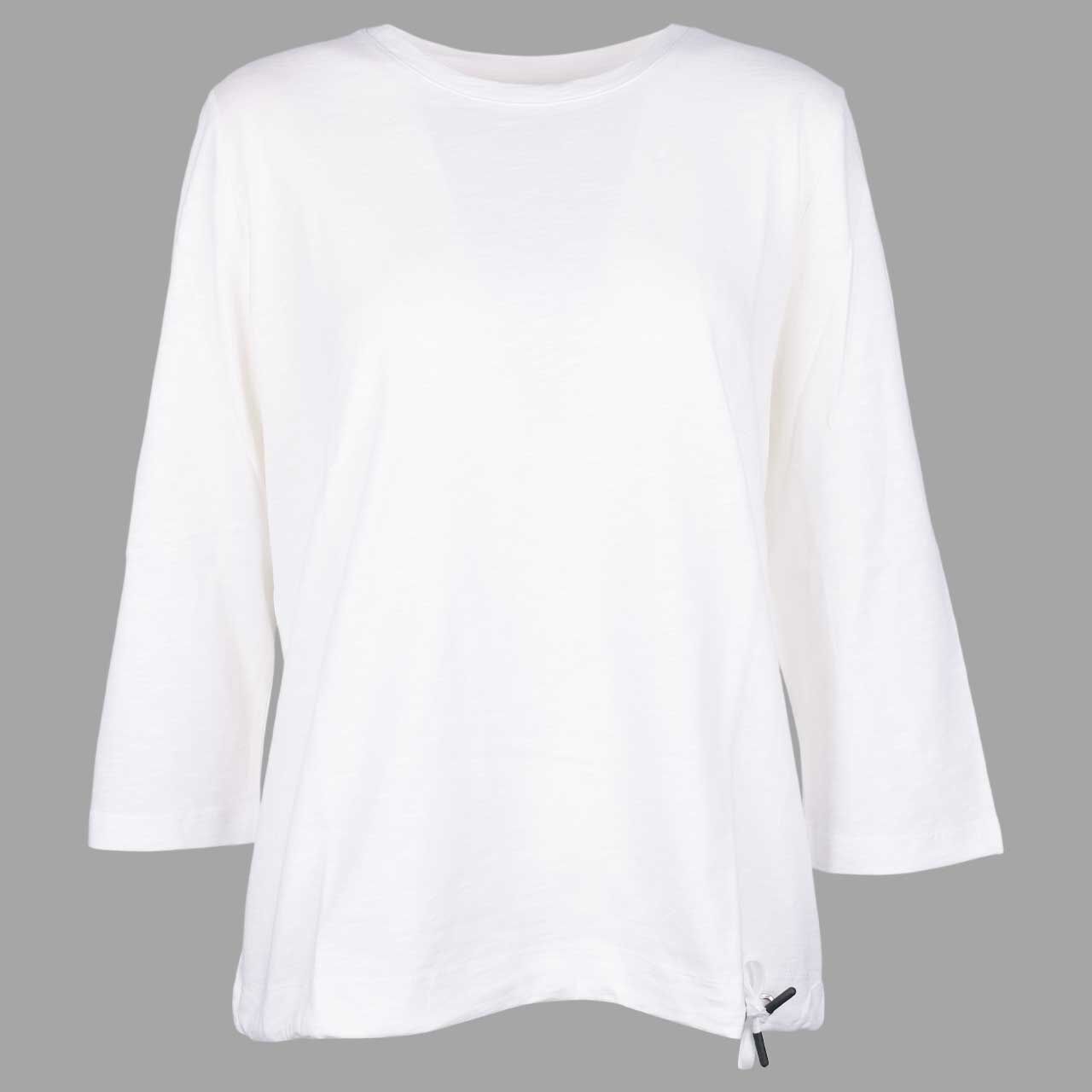 Cecil Damen 3/4 Arm Shirt Soft Slubyarn vanilla white melange