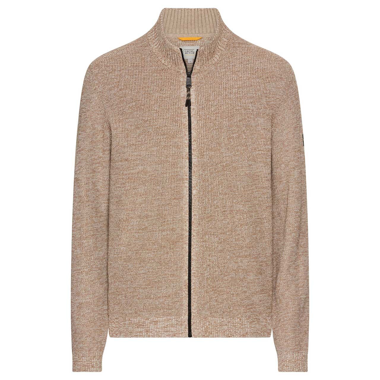 Camel active Herren Strickjacke oatmeal melange