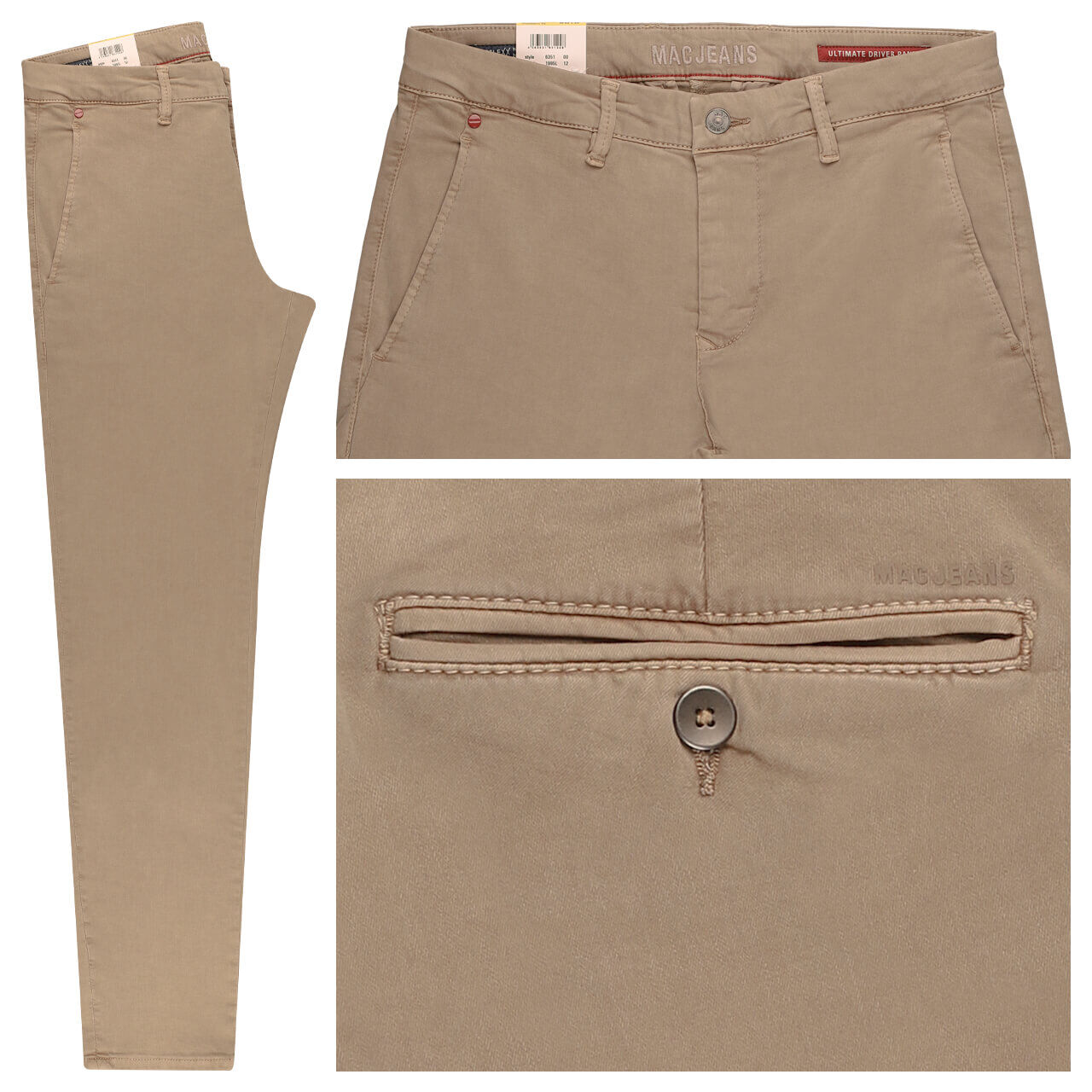MAC Flexx Driver Pants Chino Baumwollhose dune MAC Flexx Driver Pants Chino Baumwollhose dune