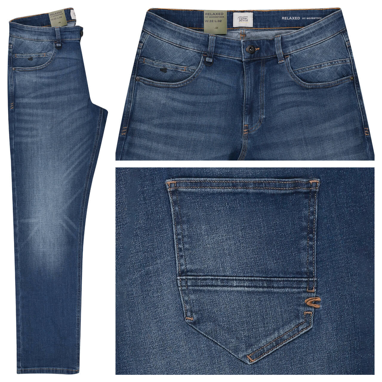 Camel active Woodstock fleXXX Jeans blue used Camel active Woodstock fleXXX Jeans blue used