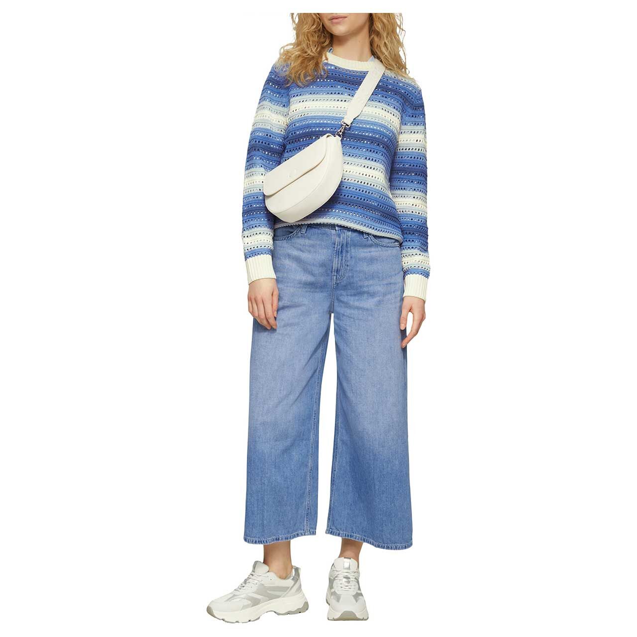 s.Oliver Damen Pullover blue stripes