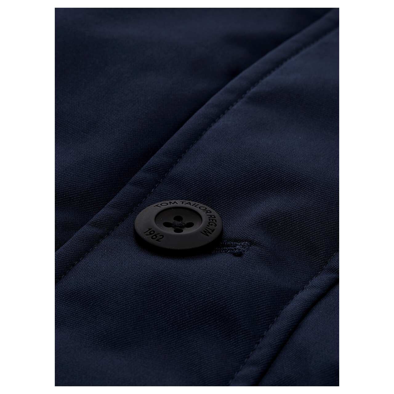Herren Jacke Arctic Parka von Tom Tailor in Dunkelblau, Detailansicht Knopf