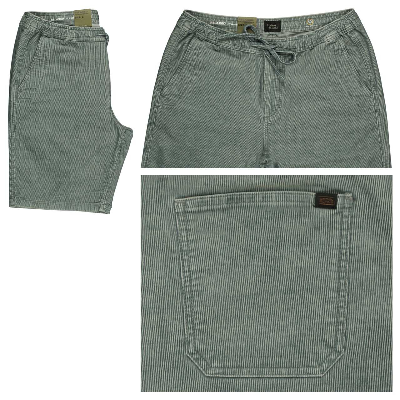 Camel active Woodstock Cord Bermuda stormy blue
