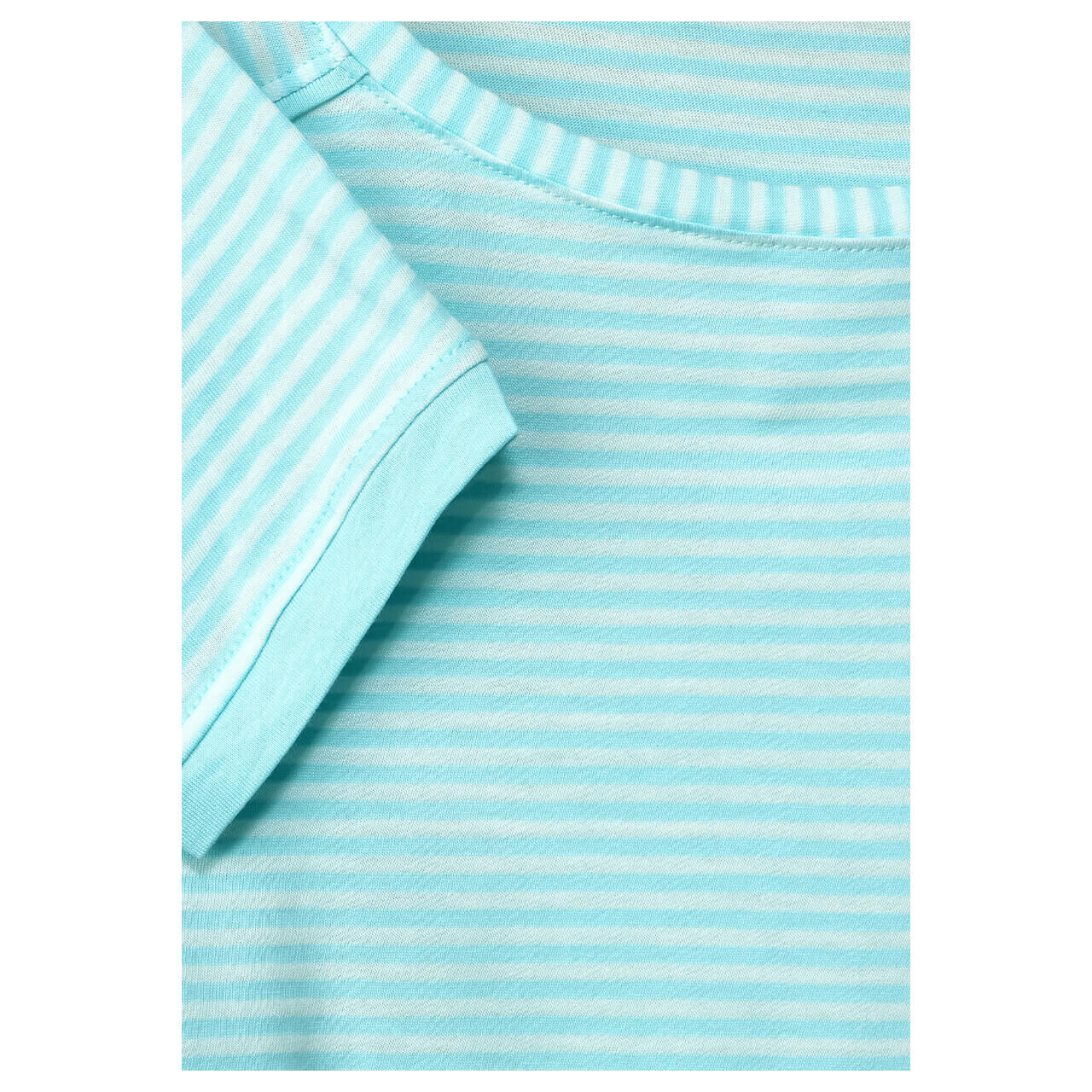 Cecil Basic Stripe 3/4 Arm Shirt clary mint