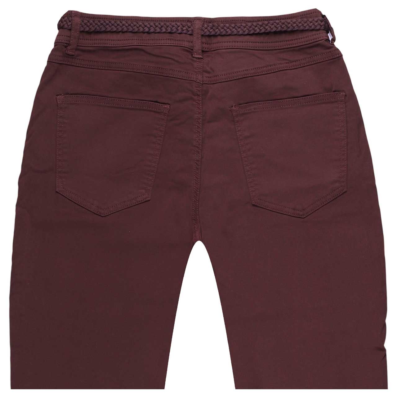 Damenhose Tessy Jogpants Baumwollhose von Red Button in Weinrot, Rückansicht