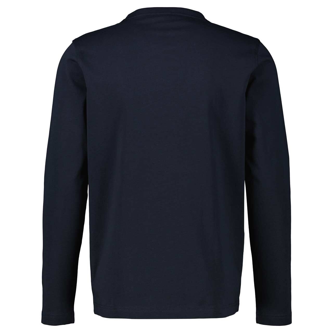 Herren Langarm Shirt von Lerros in Dunkelblau, Rückansicht