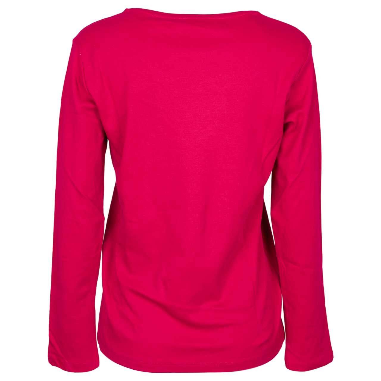 Damen Langarm Shirt Pia von Cecil in Magenta, Rückansicht