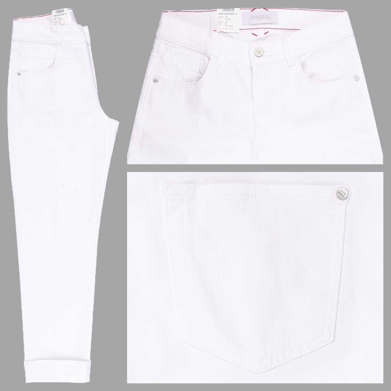 Angels Darleen Crop TU Ankle Jeans white