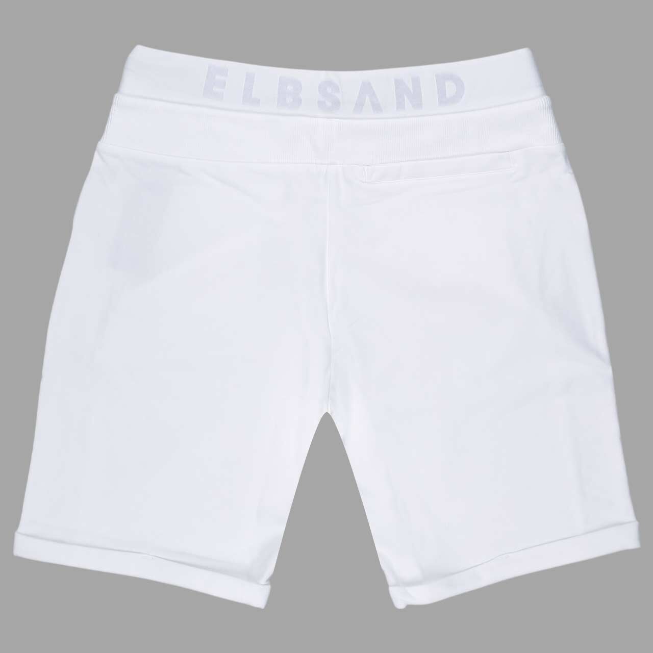 Damen Baumwoll Shorts Brinjana von Elbsand in Cremeweiß, Rückansicht