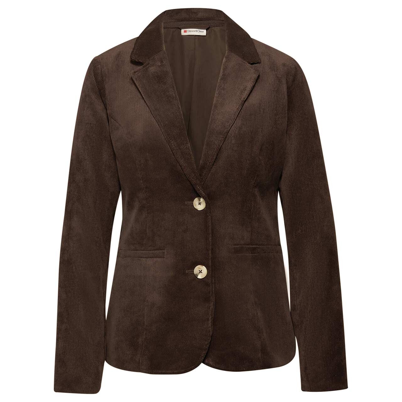 Street One Damen Cord Blazer Corduroy deep roast brown