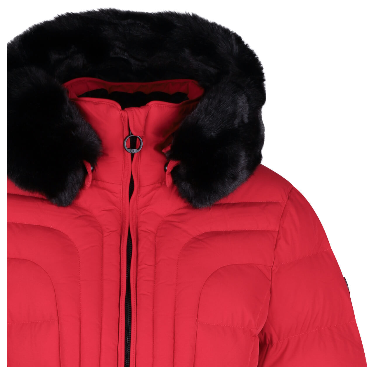 Damen Jacke Belvedere/Belvitesse Long von Wellensteyn in Rot, Detailansicht vorne