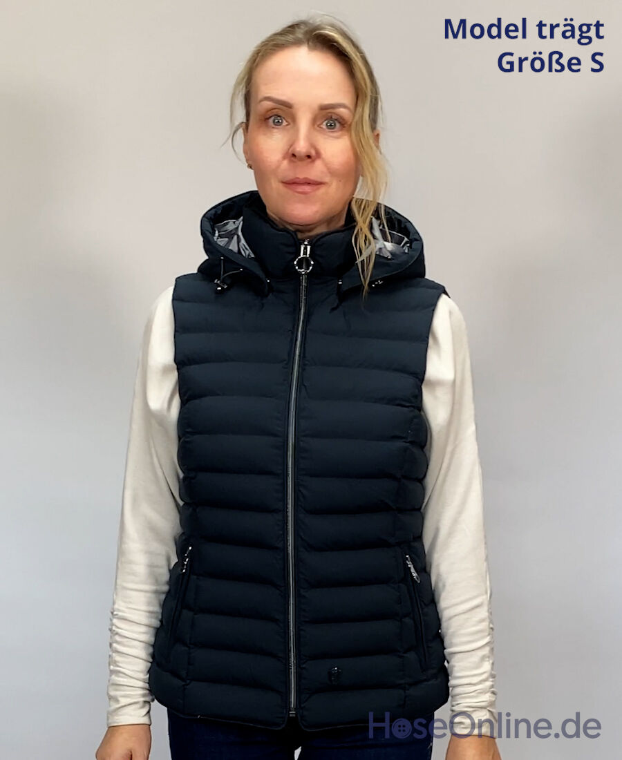 Wellensteyn Italy Vest Hood Damen Weste midnightblue