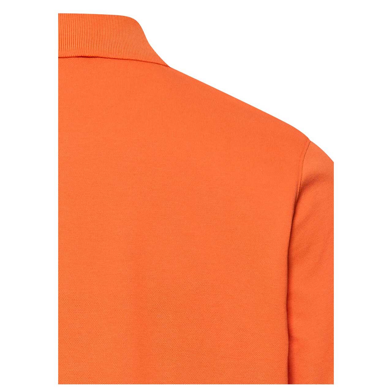 Herren Poloshirt von Camel active in Orange, detaillierte Rückansicht Kragen