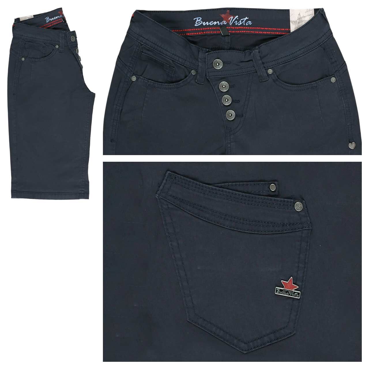 Buena Vista Malibu-Short Stretch Twill Baumwollhose soft dark blue