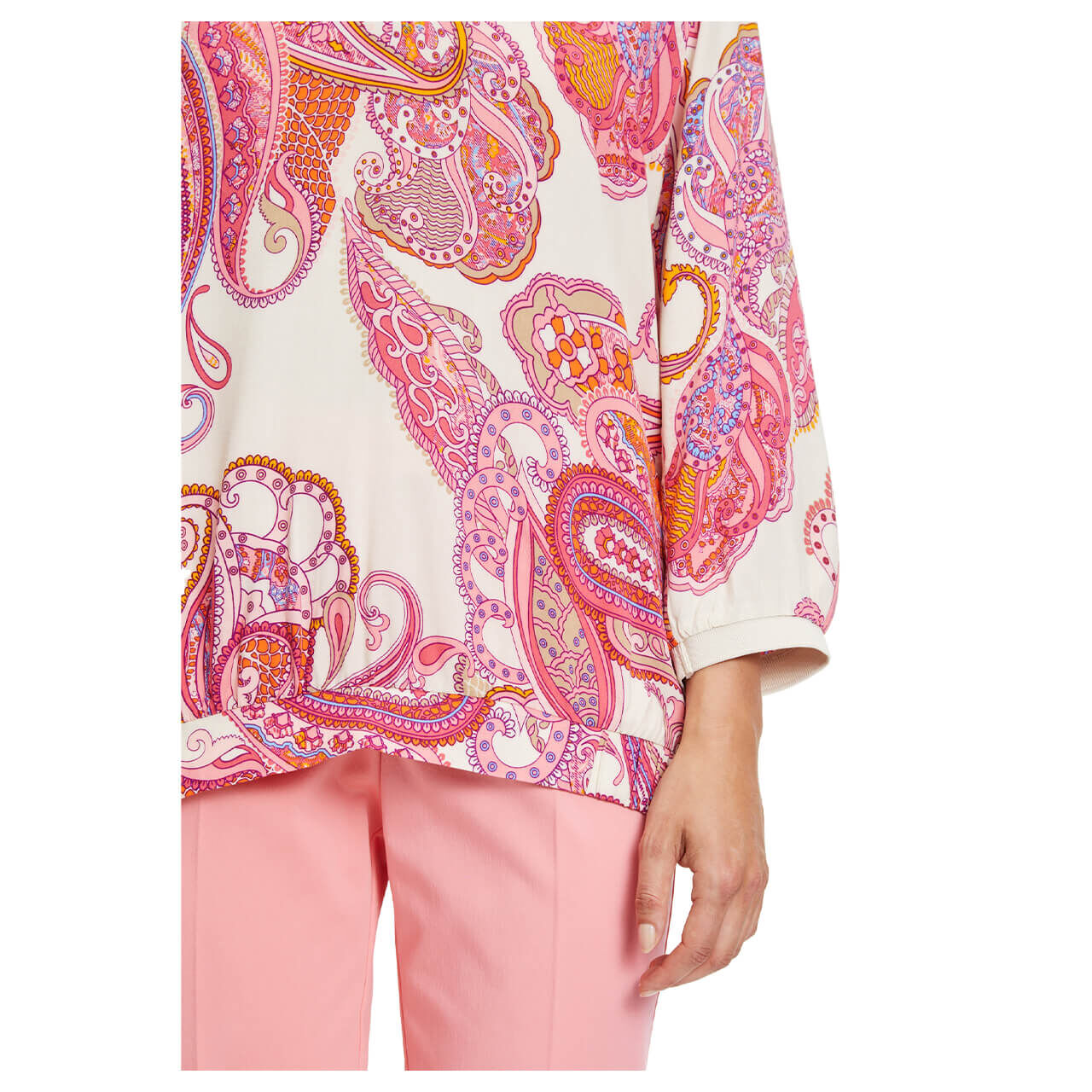 Betty Barclay Damen 3/4 Arm Bluse beige rose paisley