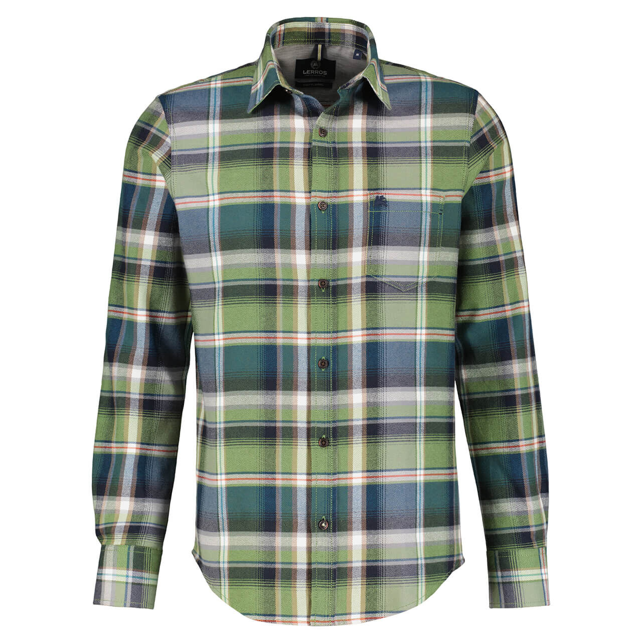 Lerros Herren Langarm Hemd jade green Lerros Herren Langarm Hemd jade green