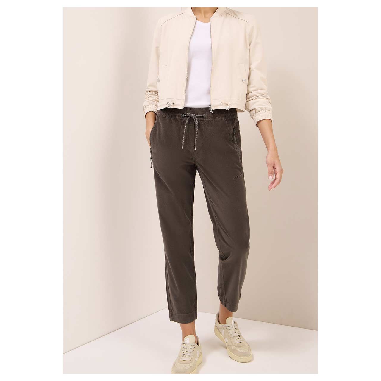 Cecil Tracey Fine Corduroy misty taupe