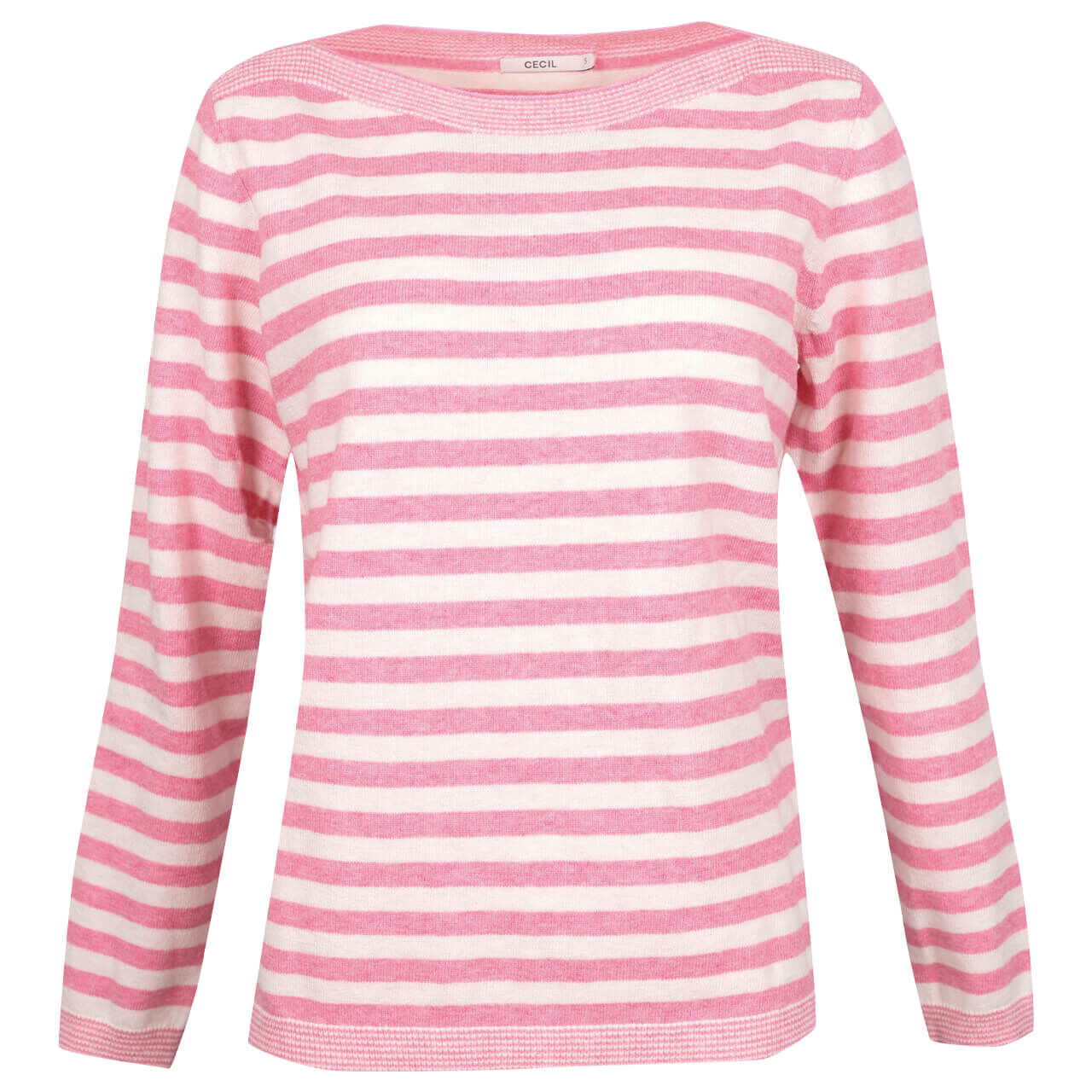 Cecil Cosy Striped Pullover frosted rose