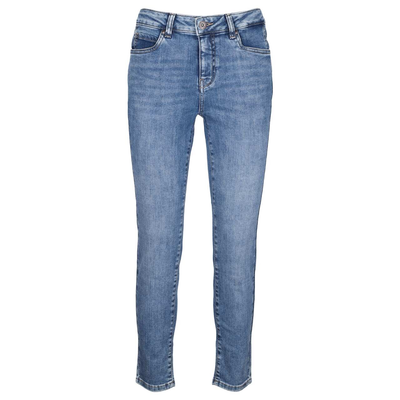 Street One Studio Kim Ankle Jeans mid blue soft washed
