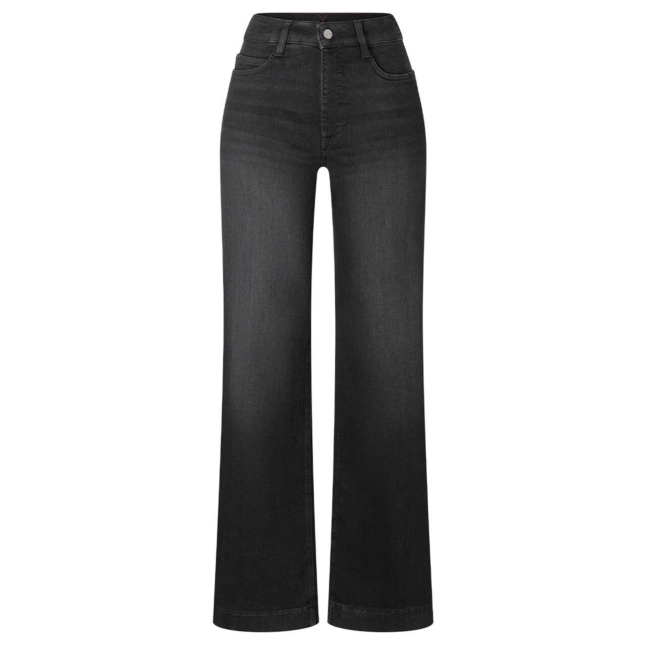 Stretch Damenjeans Dream Wide von MAC in Dunkelgrau angewaschen, Vorderansicht