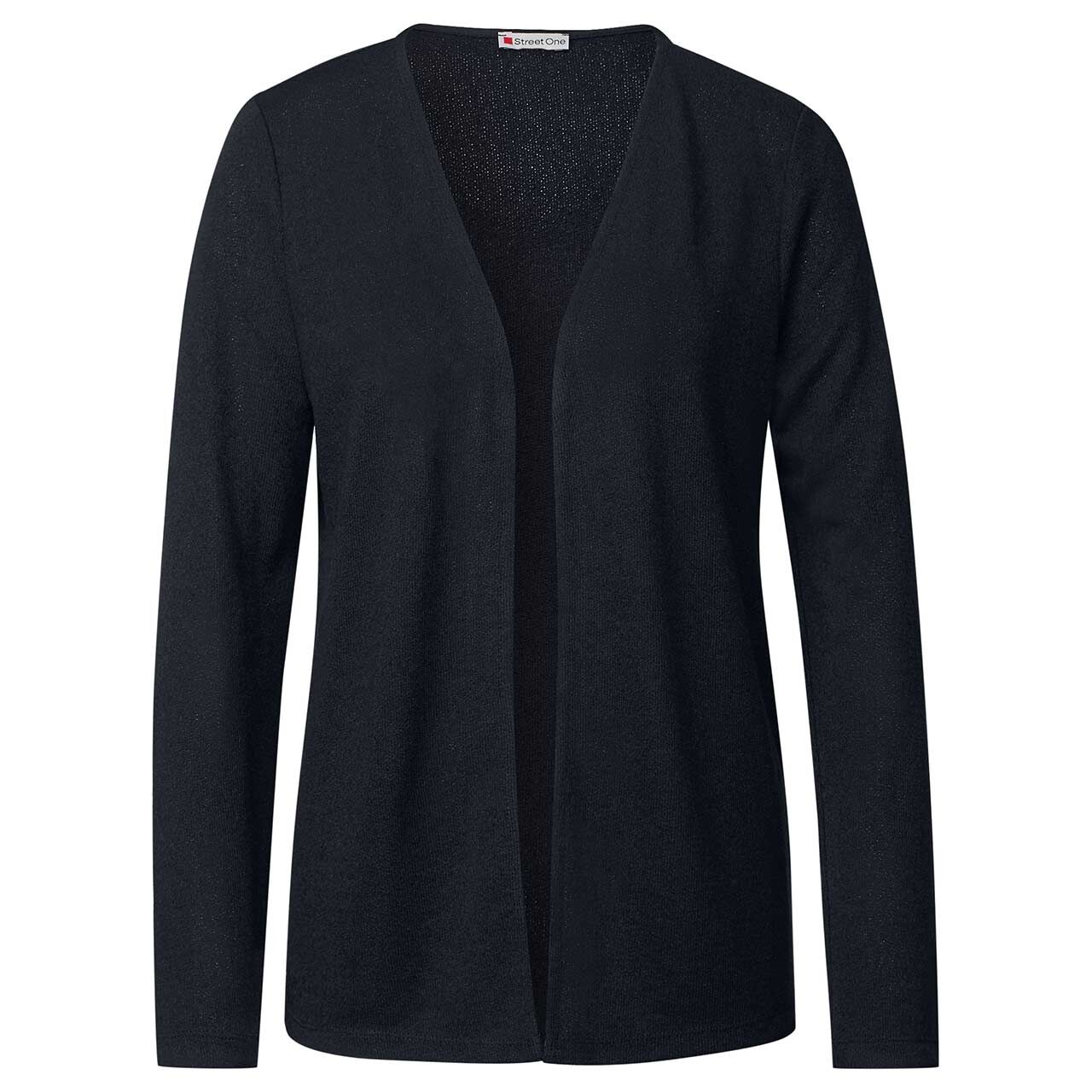Street One Damen Strickjacke Nette Knit Look deep blue Street One Damen Strickjacke Nette Knit Look deep blue