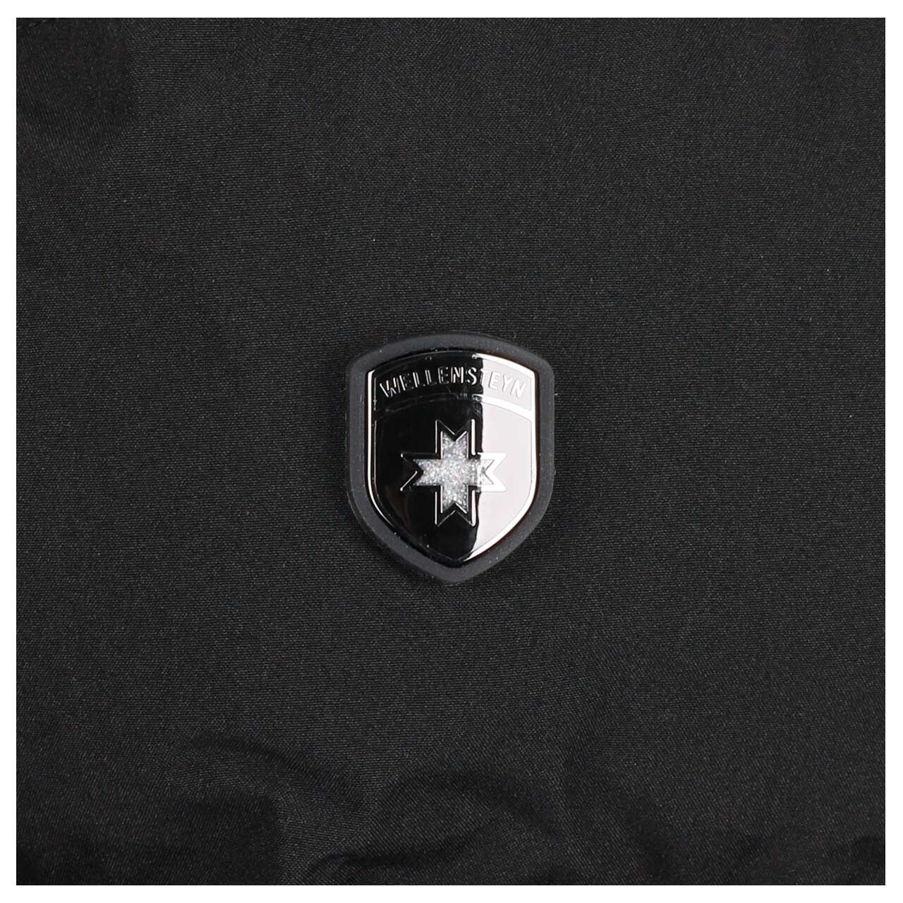 Damen Jacke Goldmine Short von Wellensteyn in Schwarz, Detailansicht vom Logo