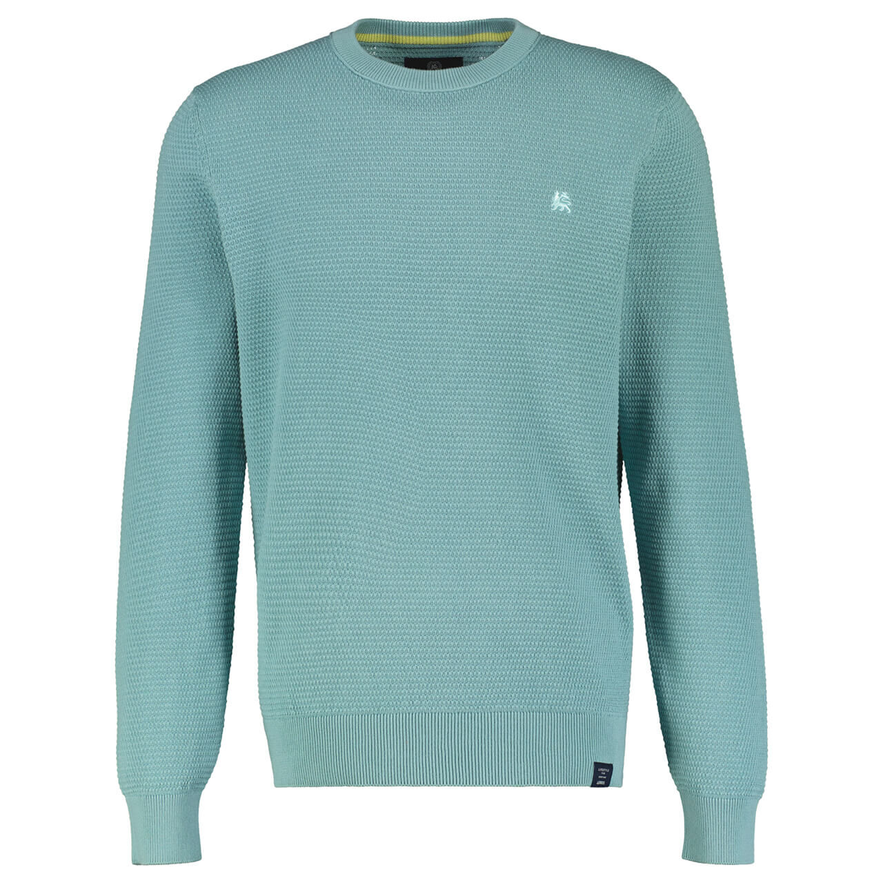 Lerros Herren Pullover O-neck mineral blue