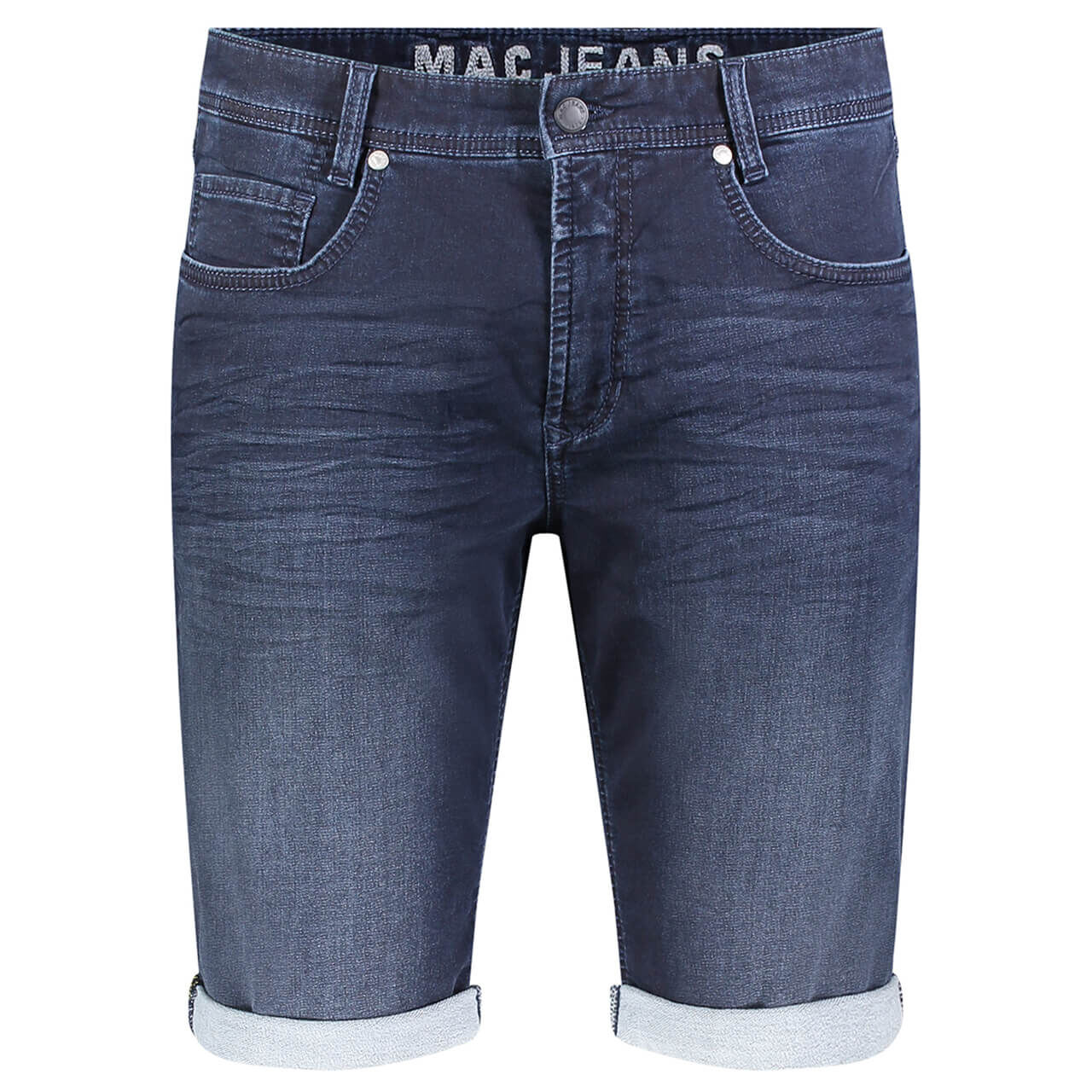 MAC Jeans Jogn Bermuda für Herren in Dunkelblau angewaschen, FarbNr.: H726