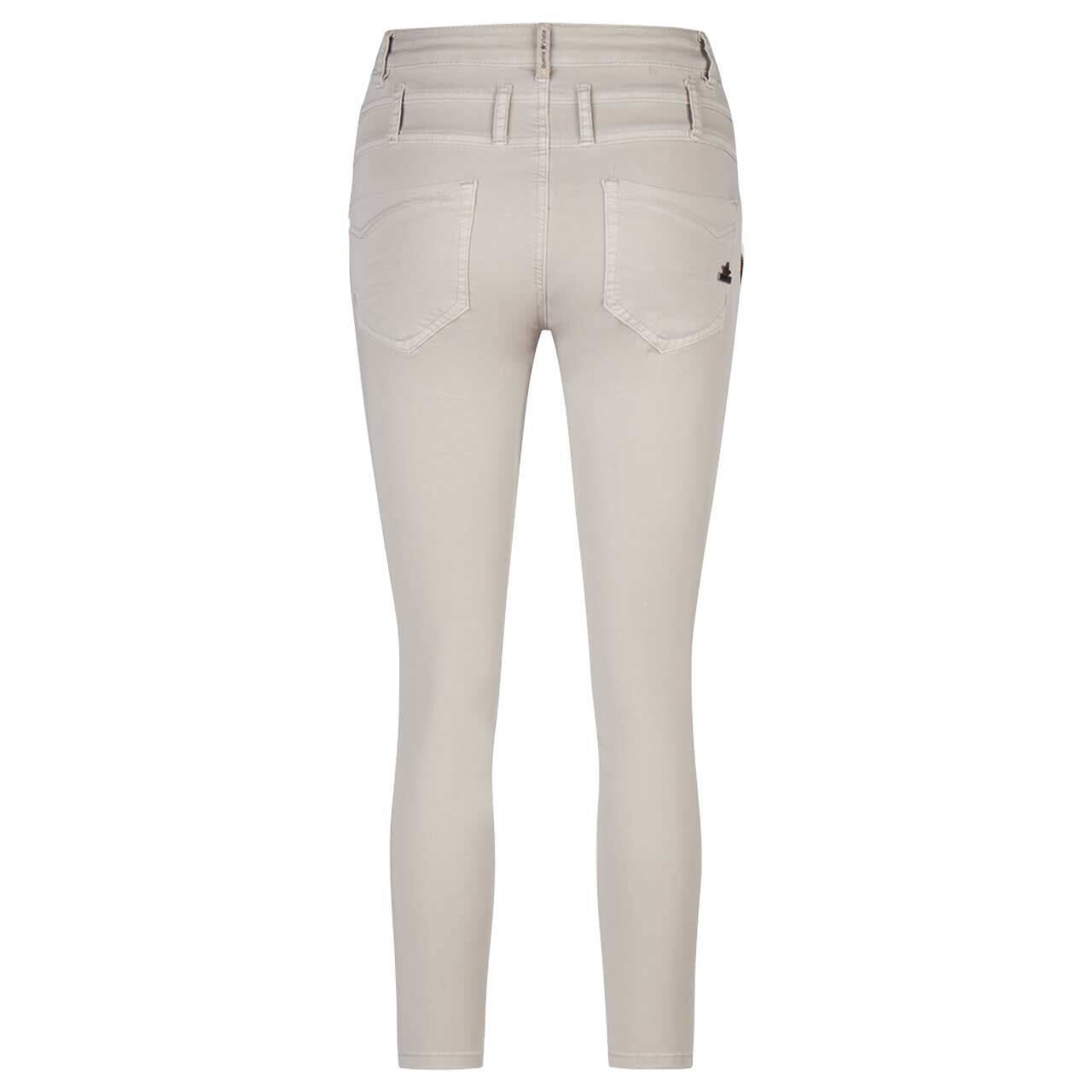 Damen Baumwollhose Florida-Z 7/8 Stretch Twill von Buena Vista in Zartgrau, Seitenansicht