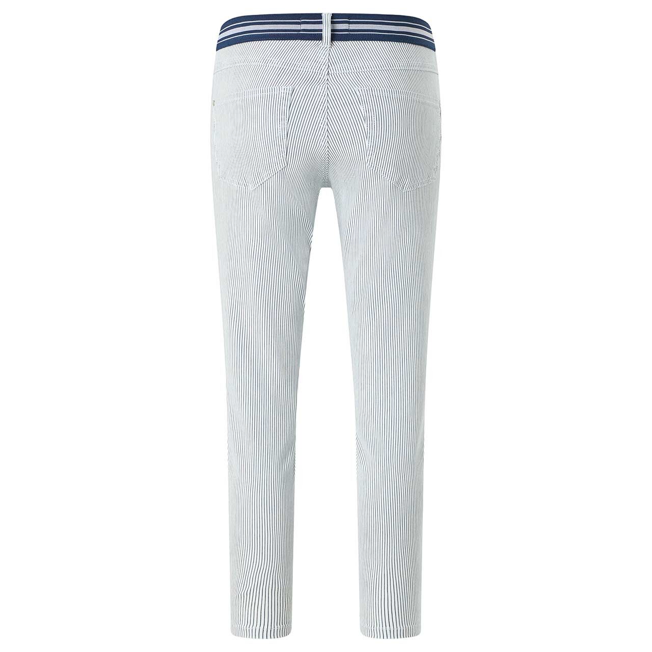 Damen 7/8 Jeans Ornella Sporty von Angels in Blau gestreift, Rückansicht