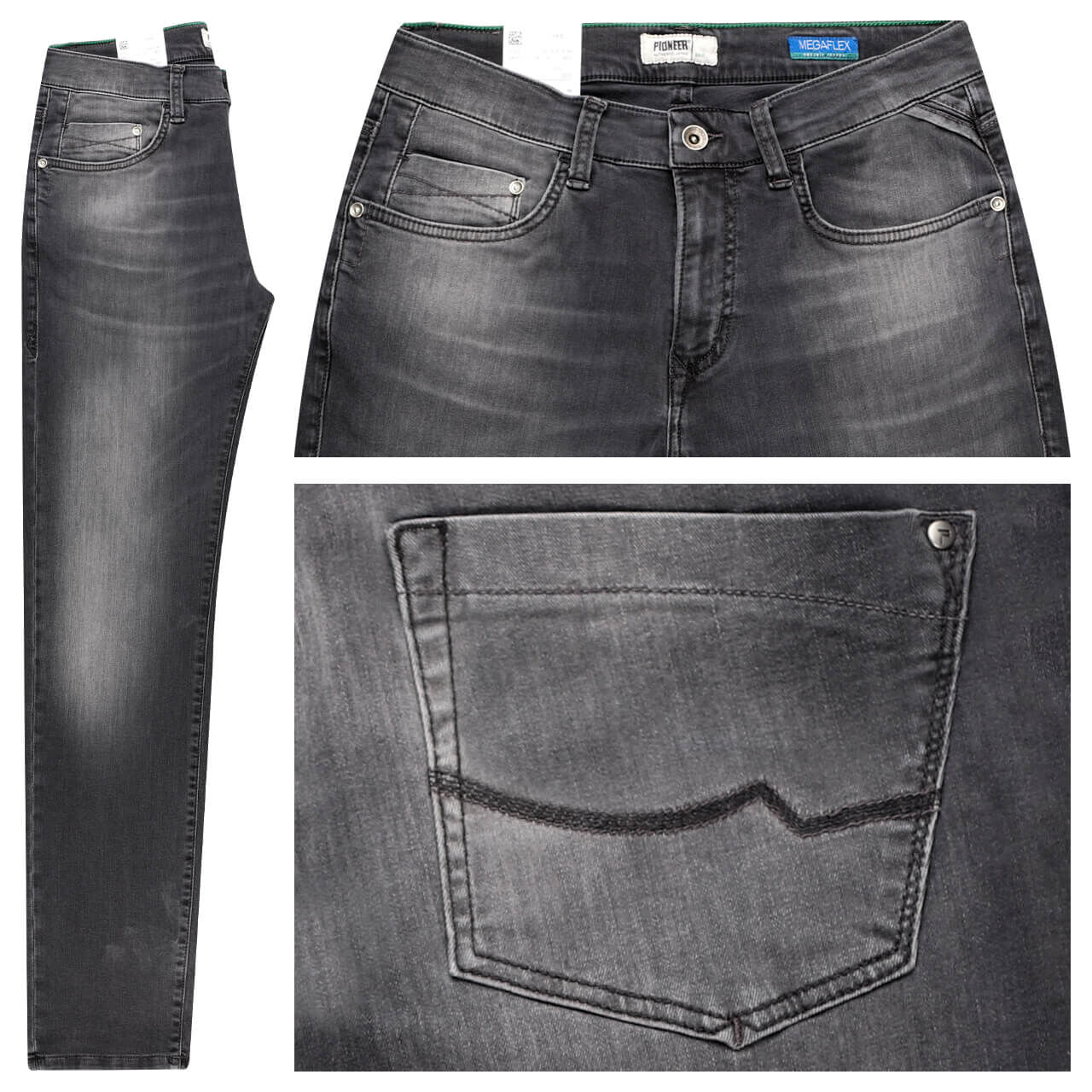 Pioneer Eric Jeans Megaflex grey black used buffies