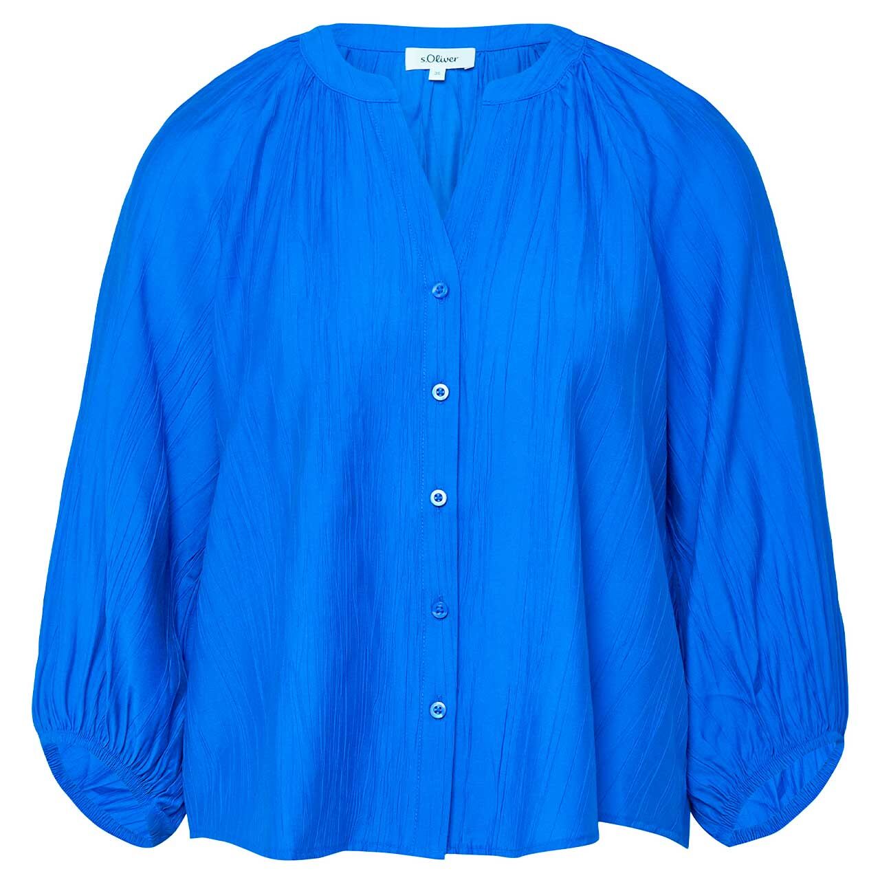 s.Oliver Damen 3/4 Arm Bluse cobalt