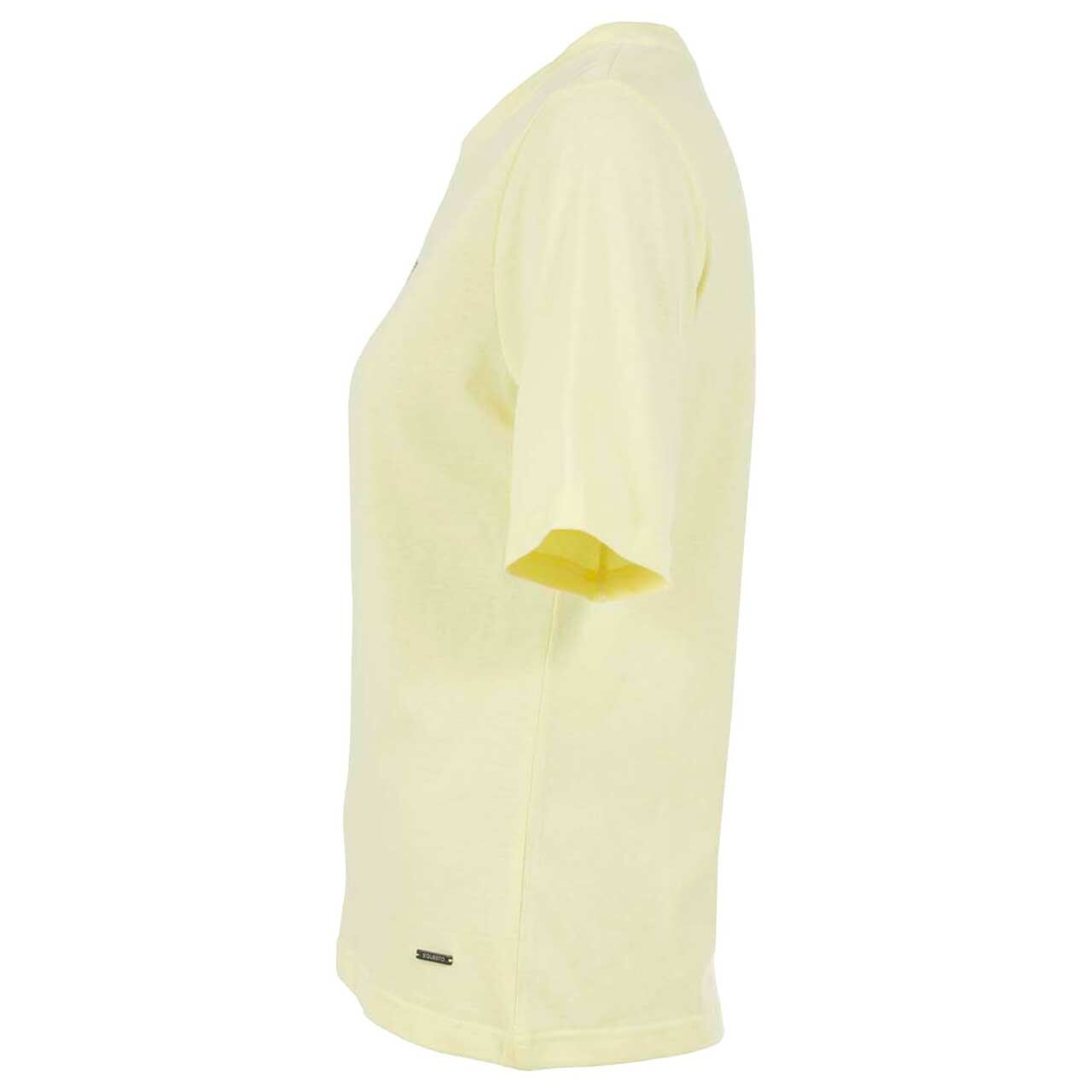 Damen T-Shirt von Soquesto in Hellgelb, Seitenansicht