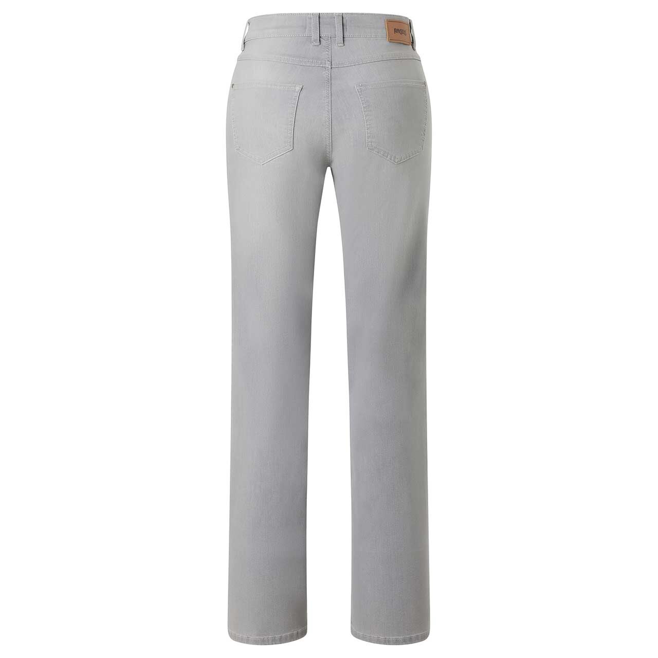 Damenjeans Lara von Angels in Hellgrau angewaschen, Rückansicht